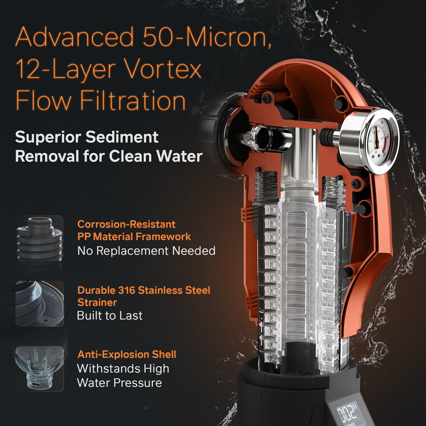 Watelo Spin-Down Water Pre-Filter PF-50